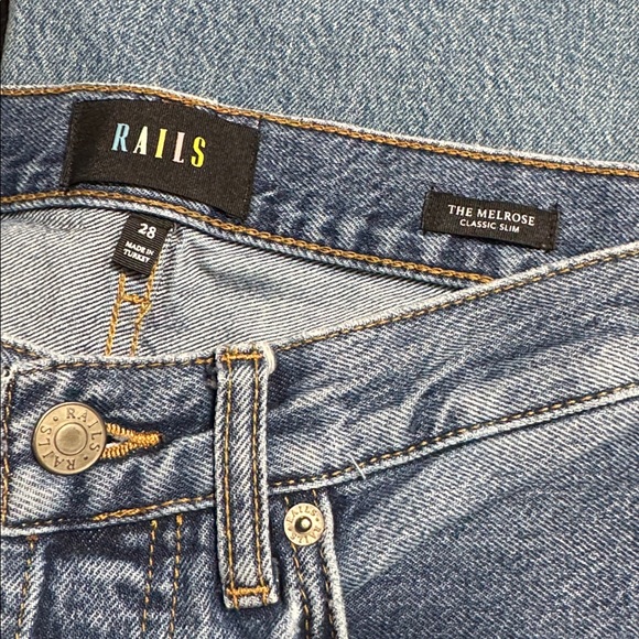 RAILS THE MELROSE CLASSIC SLIM BUTTON FLY CROP JEAN 28 - Picture 13 of 15